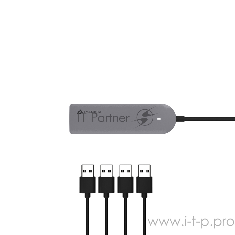 Ультрокомпактный Type-C USB 3.0 Хаб превратит 1 порт USB-C в четыре порта данных USB 3.0 со скоростью передачи данных до 5 Гбит / с.