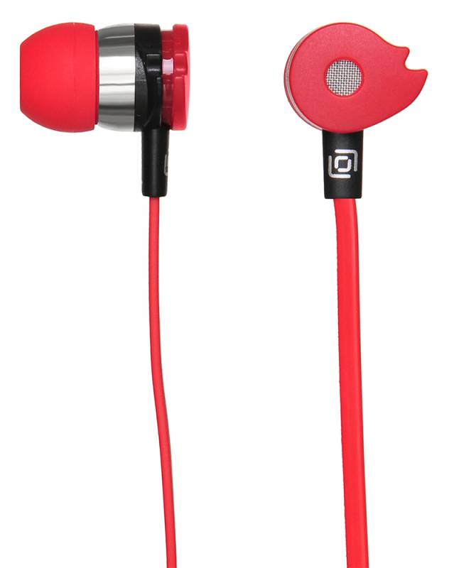 Гарнитура вкладыши Oklick HS-S-210 1.2м красный проводные