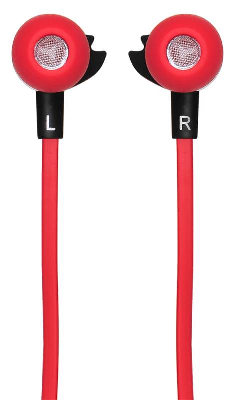 Гарнитура вкладыши Oklick HS-S-210 1.2м красный проводные