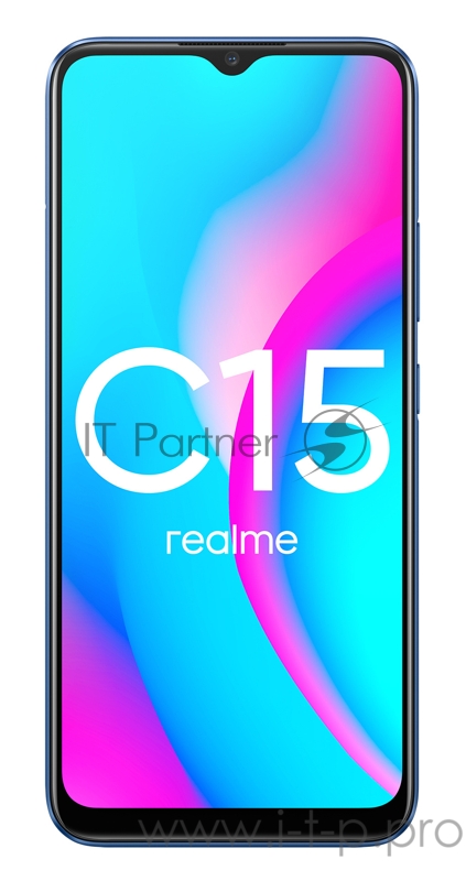 Смартфон Realme C15 64Gb 4Gb синий моноблок 3G 4G 2Sim 6.52 720x1600 Android 10 13Mpix WiFi NFC GPS GSM900/1800 GSM1900 MP3