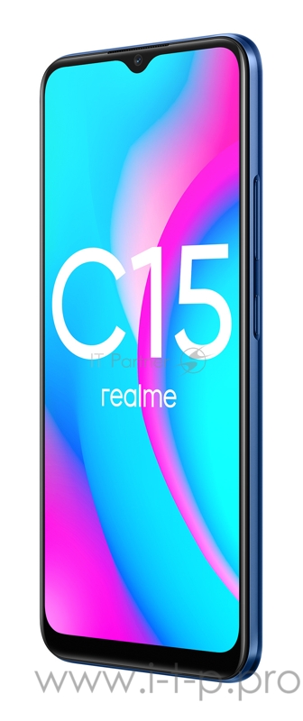 Смартфон Realme C15 64Gb 4Gb синий моноблок 3G 4G 2Sim 6.52 720x1600 Android 10 13Mpix WiFi NFC GPS GSM900/1800 GSM1900 MP3
