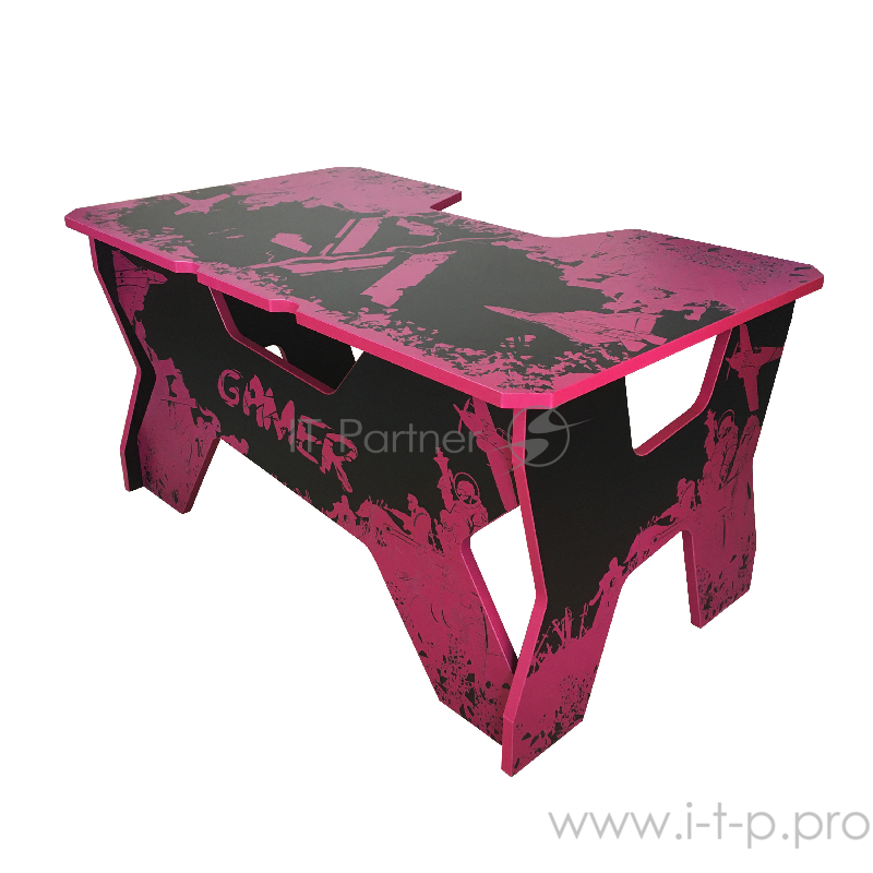 Generic Comfort Gamer2/VS/NV Игровой стол чёрно-фиолетовый (ЛДСП Е1,150 x 90 x 75)