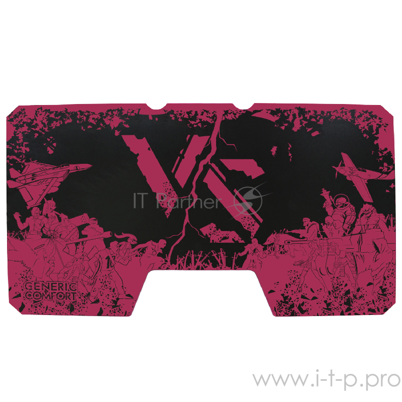 Generic Comfort Gamer2/VS/NV Игровой стол чёрно-фиолетовый (ЛДСП Е1,150 x 90 x 75)