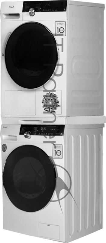 Сушильная машина Weissgauff WD 599 DC Inverter Heat Pump кл.энер.:A+++ макс.загр.:8кг белый