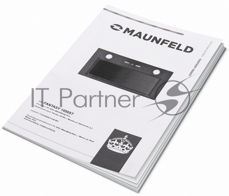 Кухонная вытяжка MAUNFELD Fantasy 1000ST 60 черное стекло