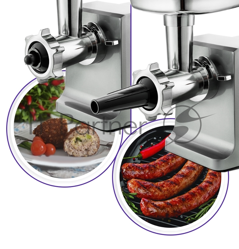 Мясорубка Kitfort KT-2108 1800Вт серебристый