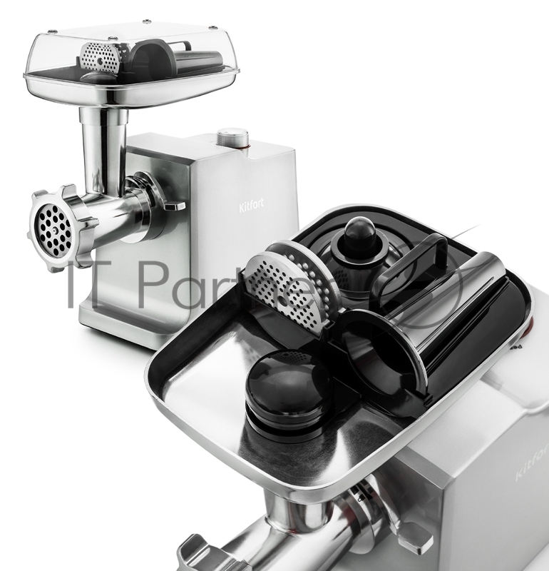 Мясорубка Kitfort KT-2108 1800Вт серебристый