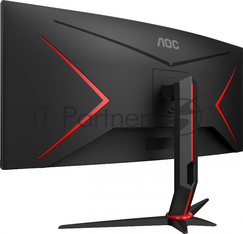 МОНИТОР 34 AOC CU34G2X Black-Red (VA, изогнутый, 3440x1440, 144Hz, 1 ms, 178°/178°, 300 cd/m, 80M:1, +2xHDMI 2.0, +Disp