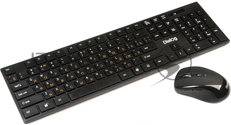 Клавиатура Dialog KMROP-4030U Pointer RF 2.4G - USB {Беспроводной набор, радиоклавиатура + опт. радиомышь 6D}