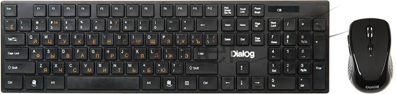 Клавиатура Dialog KMROP-4030U Pointer RF 2.4G - USB {Беспроводной набор, радиоклавиатура + опт. радиомышь 6D}