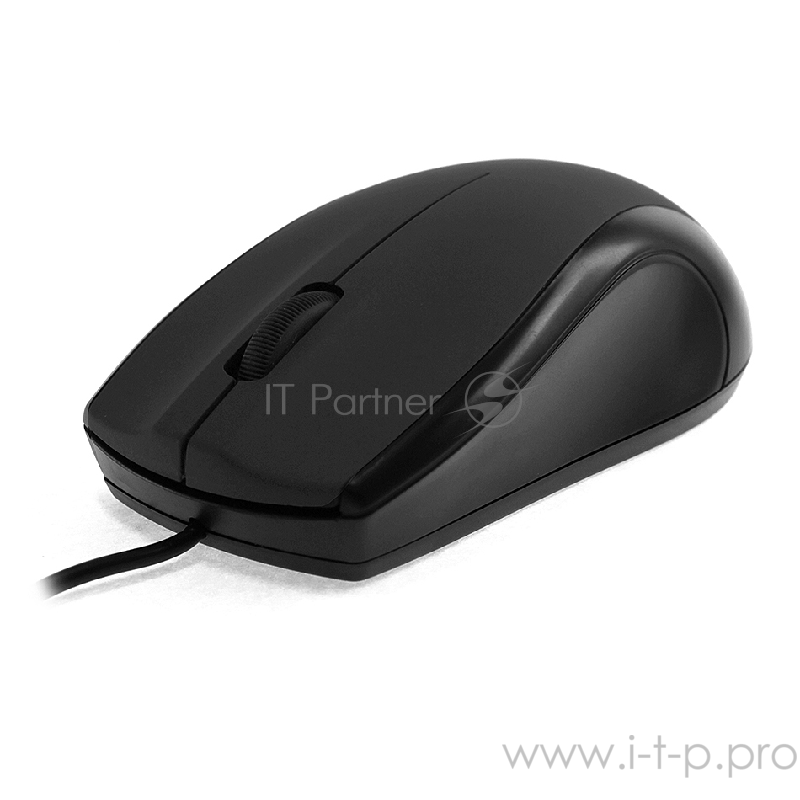 Мышь CROWN CMM-31 (Black) (3 кнопки 1000DPI Длина провода: 1.3м USB Soft-touch пластик ,Plug & Play)