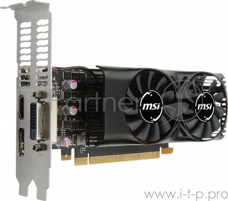 Видеокарта MSI GTX 1050 TI 4GT LP RTL nVidia GTX 1050TI 4096Mb 128bit GDDR5 1290/7008 DVIx1/HDMIx1/DPx1/HDCP low profile