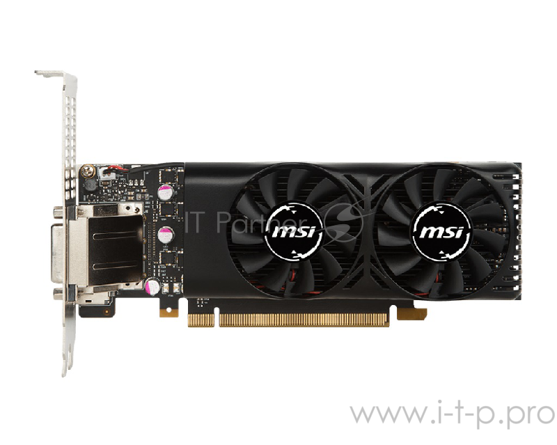 Видеокарта MSI GTX 1050 TI 4GT LP RTL nVidia GTX 1050TI 4096Mb 128bit GDDR5 1290/7008 DVIx1/HDMIx1/DPx1/HDCP low profile