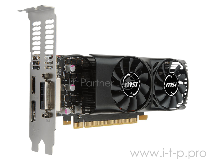 Видеокарта MSI GTX 1050 TI 4GT LP RTL nVidia GTX 1050TI 4096Mb 128bit GDDR5 1290/7008 DVIx1/HDMIx1/DPx1/HDCP low profile