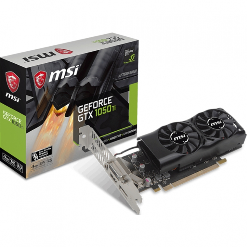 Видеокарта MSI GTX 1050 TI 4GT LP RTL nVidia GTX 1050TI 4096Mb 128bit GDDR5 1290/7008 DVIx1/HDMIx1/DPx1/HDCP low profile