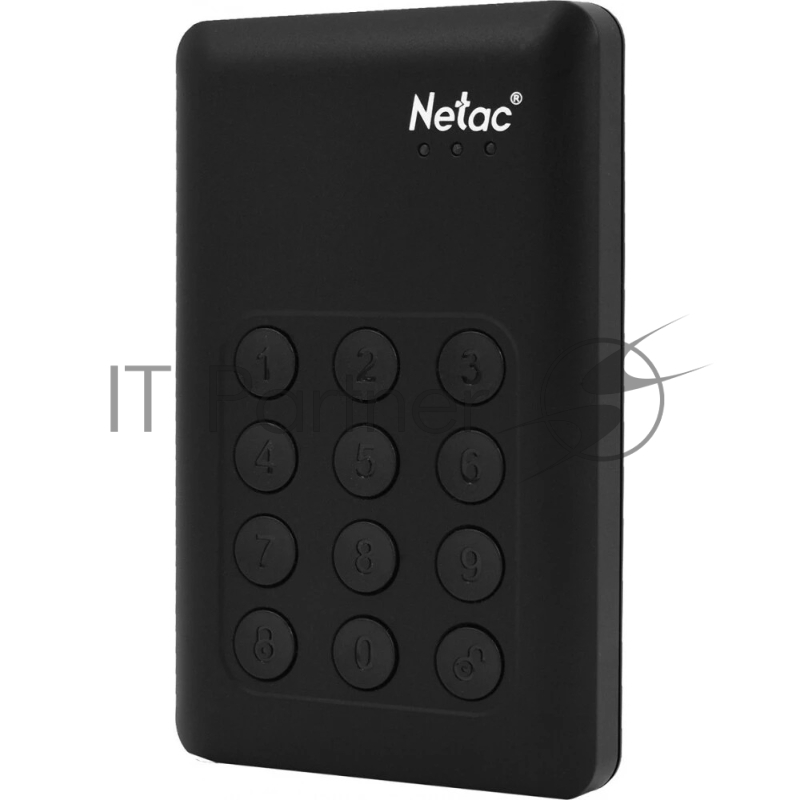 Внешний жесткий диск 2.5 Netac (NT05K390K-002T-30BK) 2Tb K390, micro USB 3.0, черный, клавиатура шифрования, retail