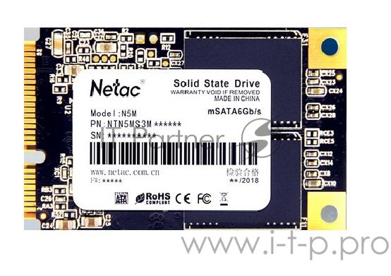 Накопитель SSD mSATA Netac 2.0Tb N5M Series <NT01N5M-001T-M3X> Retail (SATA3, up to 560/520MBs, 3D TLC/QLC)