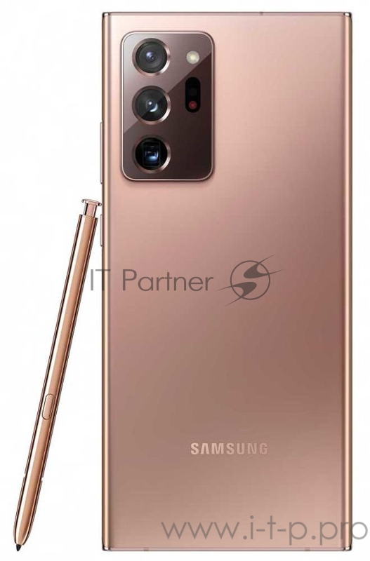 Смартфон Samsung SM-N986B Galaxy Note 20 Ultra 512Gb бронзовый моноблок 3G 4G 6.9 1440x3088 Android 10.0 108Mpix 802.11 a/b/g/n/ac/ax NFC GPS GSM900