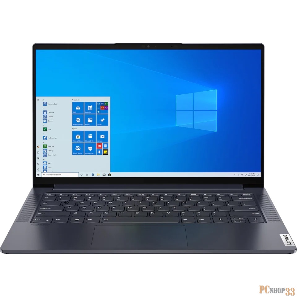 Ноутбук Lenovo Yoga Slim7 14IIL05 Core i7 1065G7/16Gb/SSD1000Gb/Intel Iris Plus graphics/14/IPS/UHD (3840x2160)/Windows 10/textile/WiFi/BT/Cam