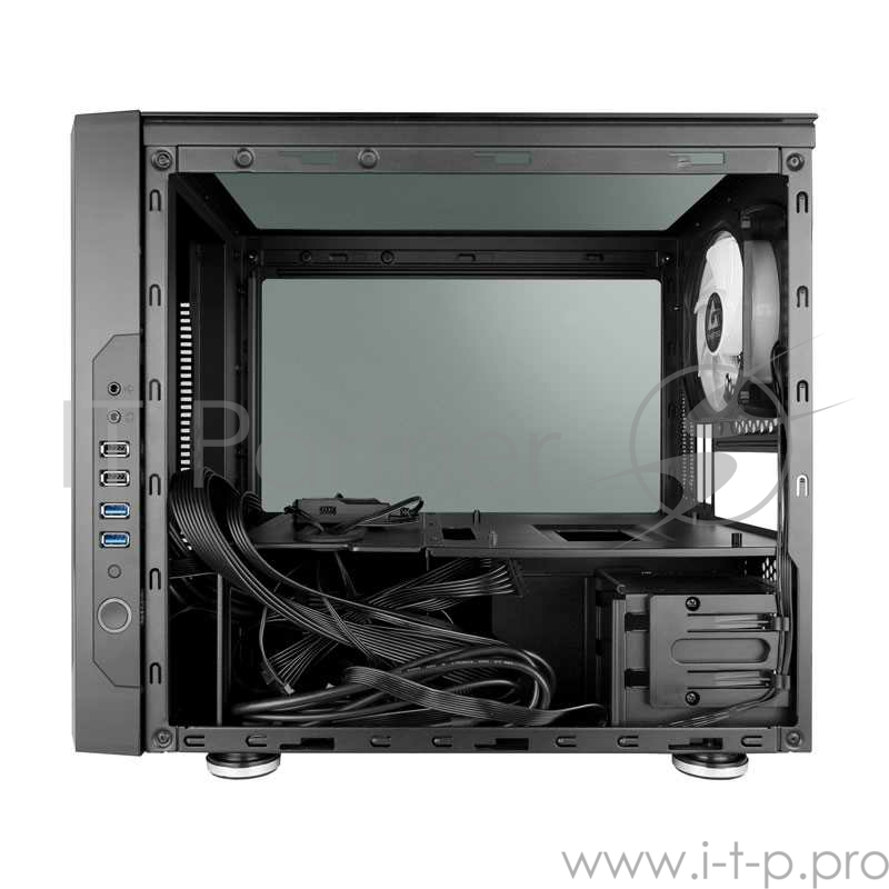 Корпус Chieftec Chieftronic Gaming case, Gaming case,w/1x RGB,fan controller,side Glass door. mATX. GM-01B-OP