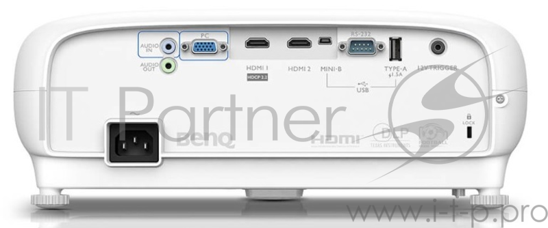 Проектор BenQ TK800M 4K UHD (3840x2160) 3000 AL, 1.1X, TR 1.50~1.65, HDMIx2 (2.0x1, 1.4x1), USB power, 3D, HDR10/HLG, 96% Rec.709, Sport mode, White