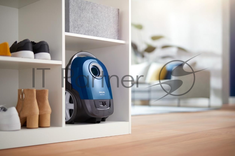 Пылесос Philips Пылесос Philips/ Мешковый пылесос, мощность мотора 2000, мощность всасывания 325б насадка TriActive, цвет корпуса- синий