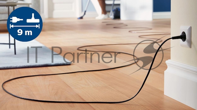 Пылесос Philips Пылесос Philips/ Мешковый пылесос, мощность мотора 2000, мощность всасывания 325б насадка TriActive, цвет корпуса- синий