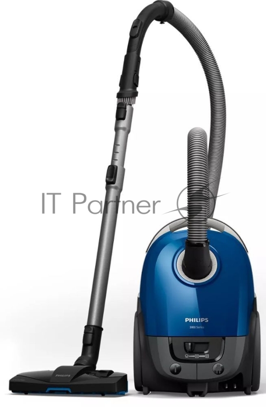 Пылесос Philips Пылесос Philips/ Мешковый пылесос, мощность мотора 2000, мощность всасывания 325б насадка TriActive, цвет корпуса- синий