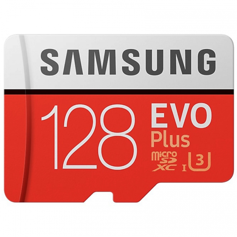 Карта памяти 128ГБ Samsung EVO Plus MB-MC128GA/RU microSD XC UHS-I Class10 + адаптер