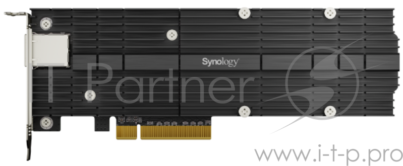 Сетевая карта Synology M.2 SSD-NVME adapter M.2 2110/2080,2 slots m.2 key , 10 Gigabit port RJ-45, PCIe 3.0 x8 adapter (FH bracket)
