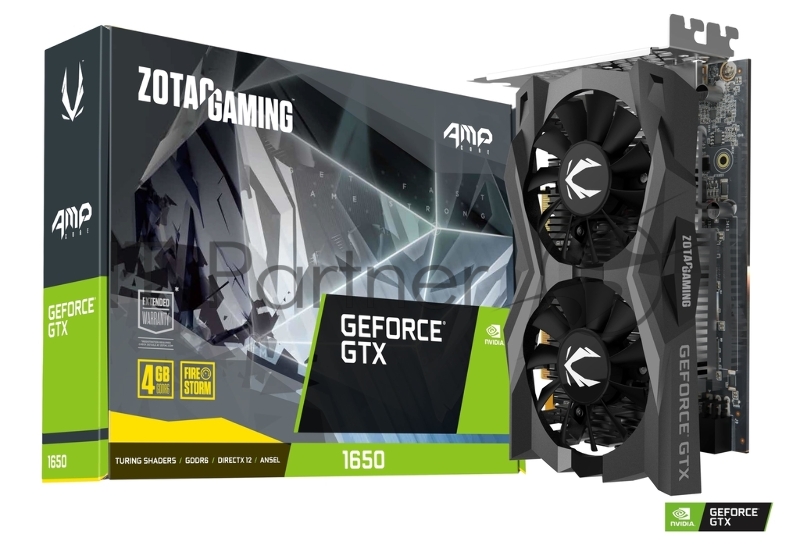 GAMING GeForce GTX 1650 AMP Core , 4Gb, 128bit, GDDR6, DVI-D, HDMI, DisplayPort, ZT-T16520J-10L