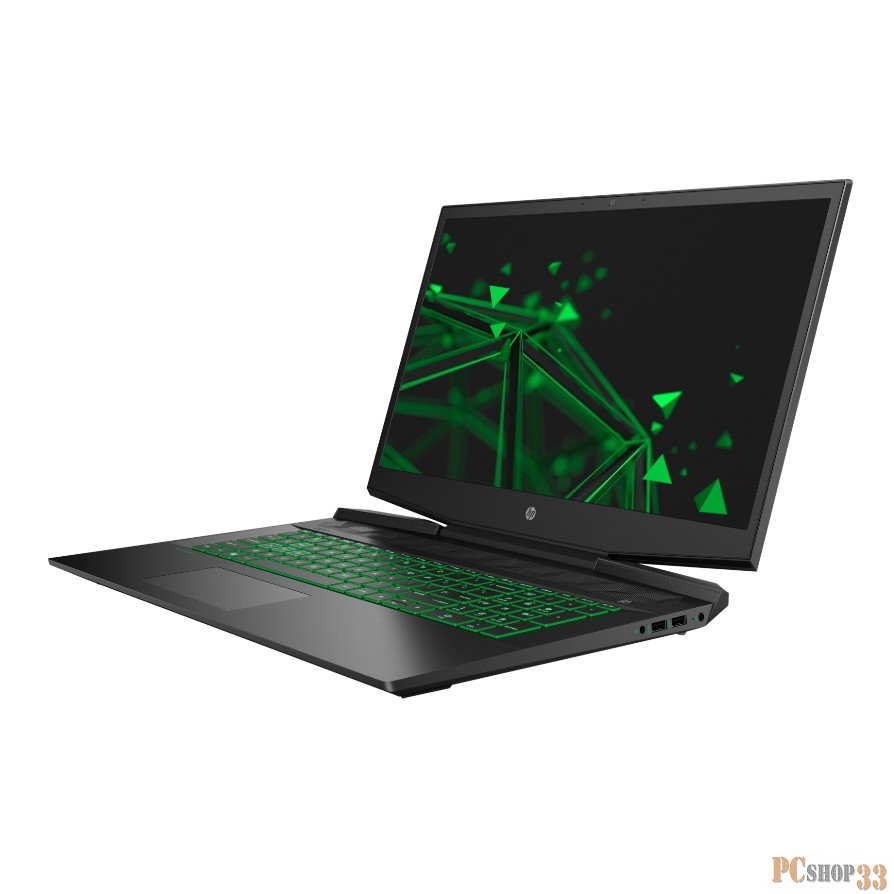 Ноутбук 17.3 FHD HP Pavilion Gaming 17-cd1054ur black (Core i7 10750H/16Gb/512Gb SSD/1650Ti 4Gb/DOS) (22Q92EA)