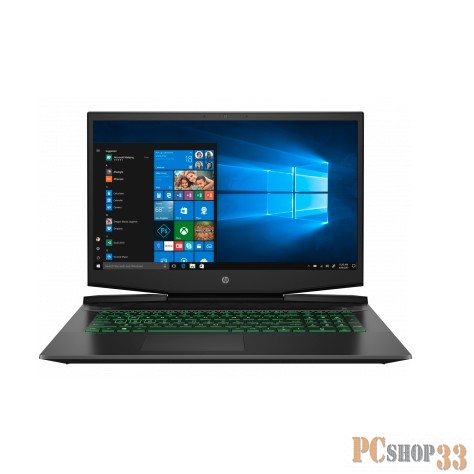 Ноутбук 17.3 FHD HP Pavilion Gaming 17-cd1058ur black (Core i7 10750H/16Gb/512Gb SSD/1650Ti 4Gb/W10) (22Q94EA)