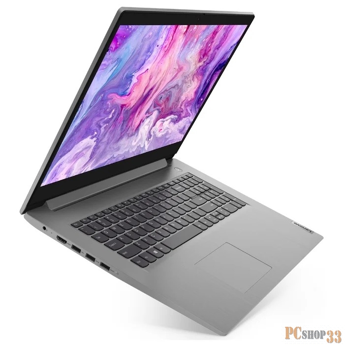 Ноутбук 17.3 HD+ Lenovo IdeaPad 3 grey (AMD Ryzen 5 4500U/8Gb/512Gb SSD/noDVD/VGA int/DOS) (81W5002DRK)