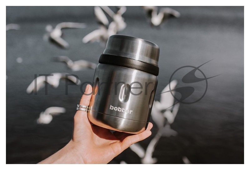 Термос Bobber Jerrycan-470 0.47л. серебристый (JERRYCAN-470/GLOSSY)