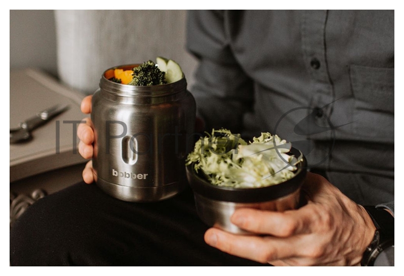 Термос Bobber Jerrycan-470 0.47л. серебристый (JERRYCAN-470/GLOSSY)