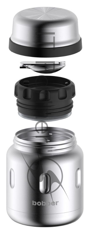 Термос Bobber Jerrycan-470 0.47л. серебристый (JERRYCAN-470/MATTE)