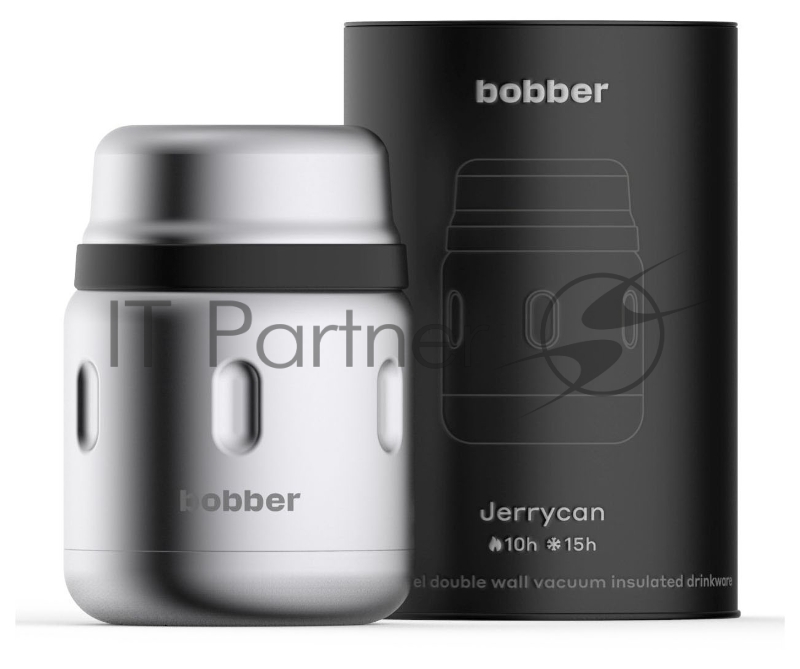 Термос Bobber Jerrycan-470 0.47л. серебристый (JERRYCAN-470/MATTE)