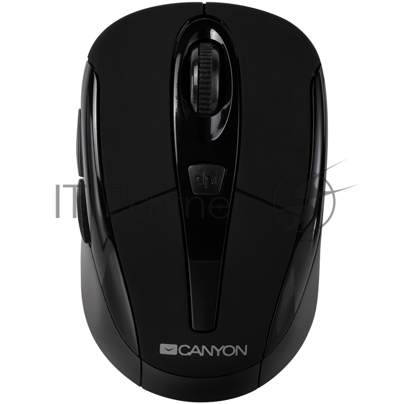 CANYON CNR-MSOW06B, беспроводная мышь, 1000/1200/1600 dpi, 3 кнопки, Black