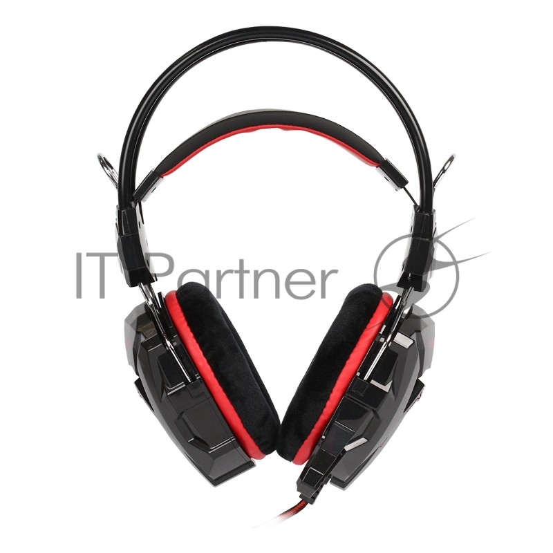 Игровая гарнитура RUSH COBRA, динамики 40мм, велюровые амбушюры, черн/красн (SBHG-1300)