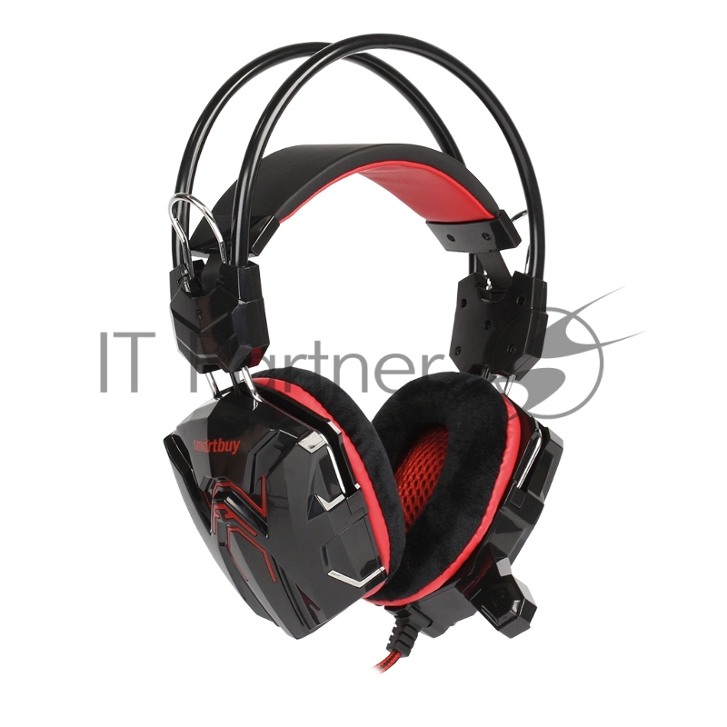 Игровая гарнитура RUSH COBRA, динамики 40мм, велюровые амбушюры, черн/красн (SBHG-1300)