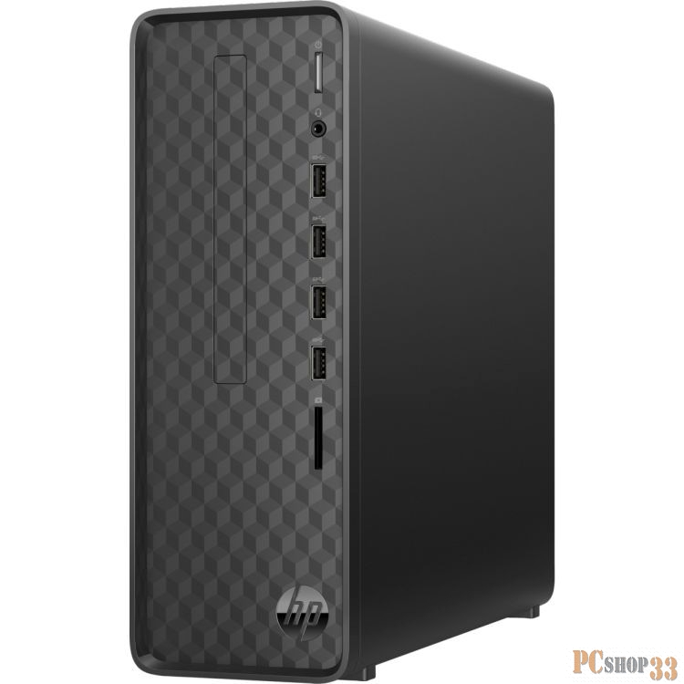 ПК HP Slimline S01-aF0005ur Ryzen 3 3250U (2.6)/4Gb/SSD256Gb/RGr/Free DOS 3.0/GbitEth/WiFi/BT/65W/черный