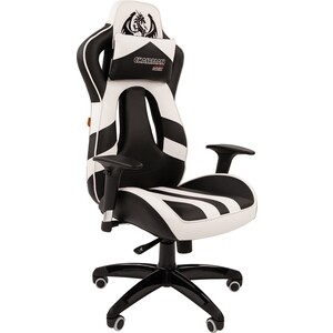 Офисное кресло Chairman game 25 Россия экопремиум черный/белый