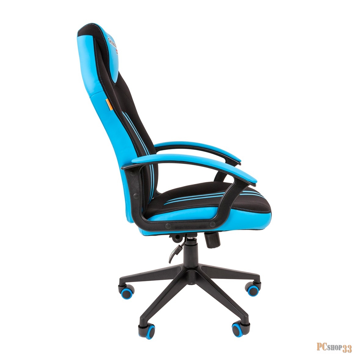 Игровое кресло Chairman game 26 Россия черн.голубой