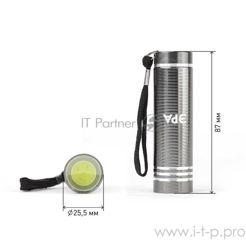 Фонари ЭРА Б0029192 Фонарь UB-401 Джет {1х1,5 Вт светодиод, алюминий, черный цвет, 3хААА в комплект не входят}