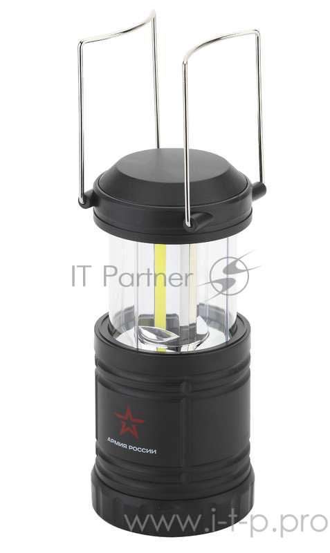 Фонари ЭРА Б0030188 Кемпинговый фонарь KB-502 Заря {3х1,5Вт СОВ светодиода, алюминий, магнит, ушко для подвешивания, складной механизм, 3хАА в комплекте}