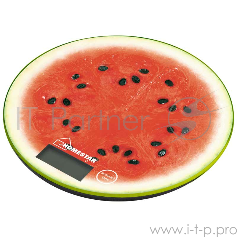 HomeStar Весы кухонные электронные HOMESTAR HS-3007S, 7 кг, арбуз