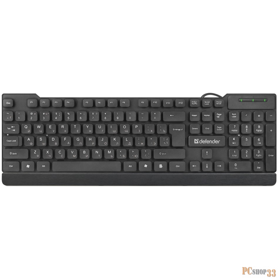 Клавиатура USB ELEMENT HB-190 RU BLACK 45191 DEFENDER