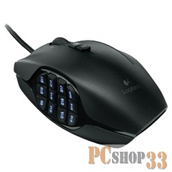 Мышь Logitech G600 MMO Gaming черная Optical 200-8200 dpi USB (910-002865)
