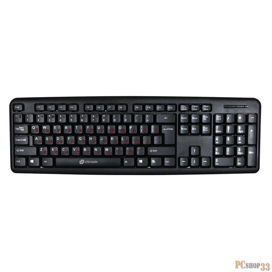 Клавиатура Oklick 90MV2 черный USB